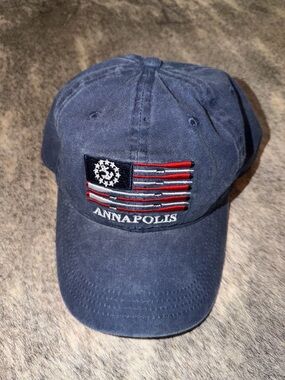 Annapolis Navy Embroidered Flag for Baseball Adjustable